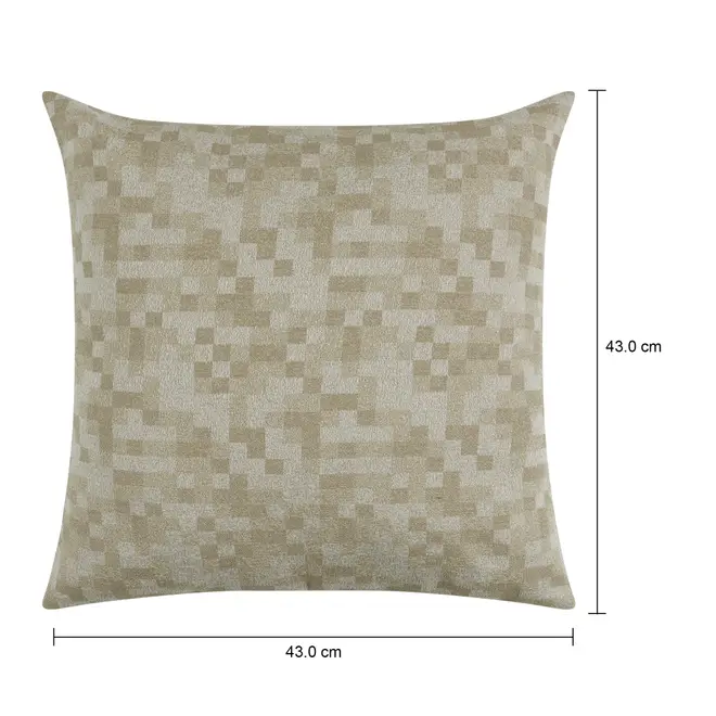 CAPA PARA ALMOFADA 43 CM X 43 CM GLANCE - LATTE/NATURAL - Foto 5