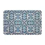 LUGAR AMERICANO 43 CM X 28 CM FOLKSY BLOOM - BRANCO/AZUL - Foto 1