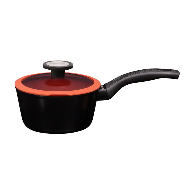 PANELA INDUÇÃO 18 CM DE CHEF - PRETO/TERRACOTA - Foto 1