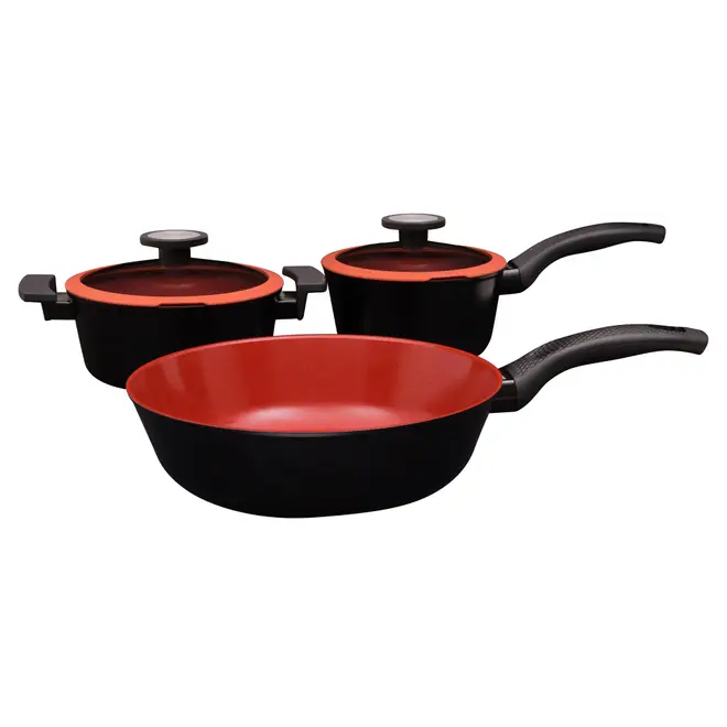 PANELA INDUÇÃO 18 CM DE CHEF - PRETO/TERRACOTA - Foto 7