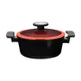 CAÇAROLA INDUÇÃO 20 CM DE CHEF - PRETO/TERRACOTA - Foto 1