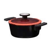 CAÇAROLA INDUÇÃO 20 CM DE CHEF - PRETO/TERRACOTA - Foto 3