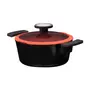 CAÇAROLA INDUÇÃO 20 CM DE CHEF - PRETO/TERRACOTA - Foto 3