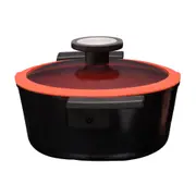 CAÇAROLA INDUÇÃO 20 CM DE CHEF - PRETO/TERRACOTA - Foto 4