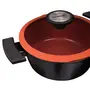 CAÇAROLA INDUÇÃO 20 CM DE CHEF - PRETO/TERRACOTA - Foto 5