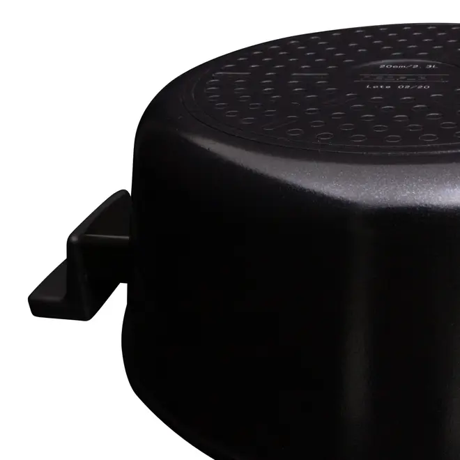 CAÇAROLA INDUÇÃO 20 CM DE CHEF - PRETO/TERRACOTA - Foto 6