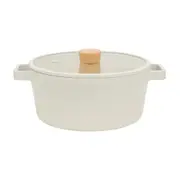 CAÇAROLA INDUÇÃO 24 CM FIKA - BEGE/PINUS NATURAL - Foto 1