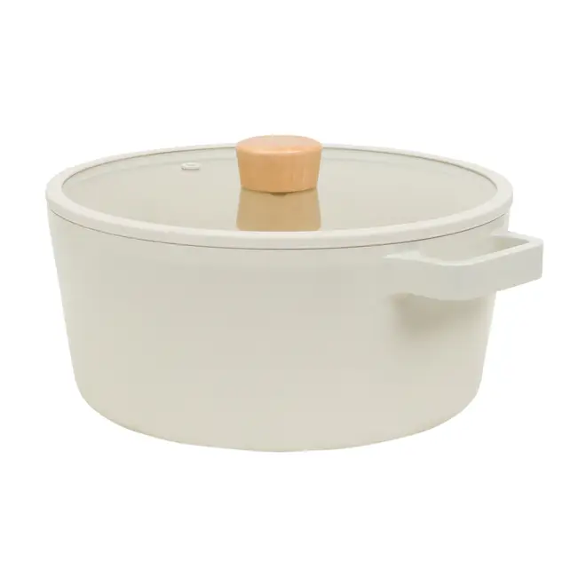 CAÇAROLA INDUÇÃO 24 CM FIKA - BEGE/PINUS NATURAL - Foto 3