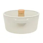 CAÇAROLA INDUÇÃO 24 CM FIKA - BEGE/PINUS NATURAL - Foto 4