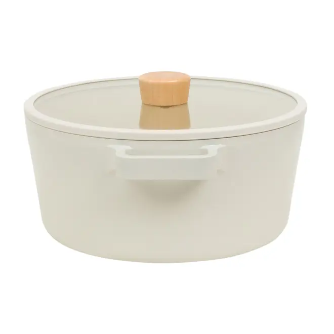 CAÇAROLA INDUÇÃO 24 CM FIKA - BEGE/PINUS NATURAL - Foto 4