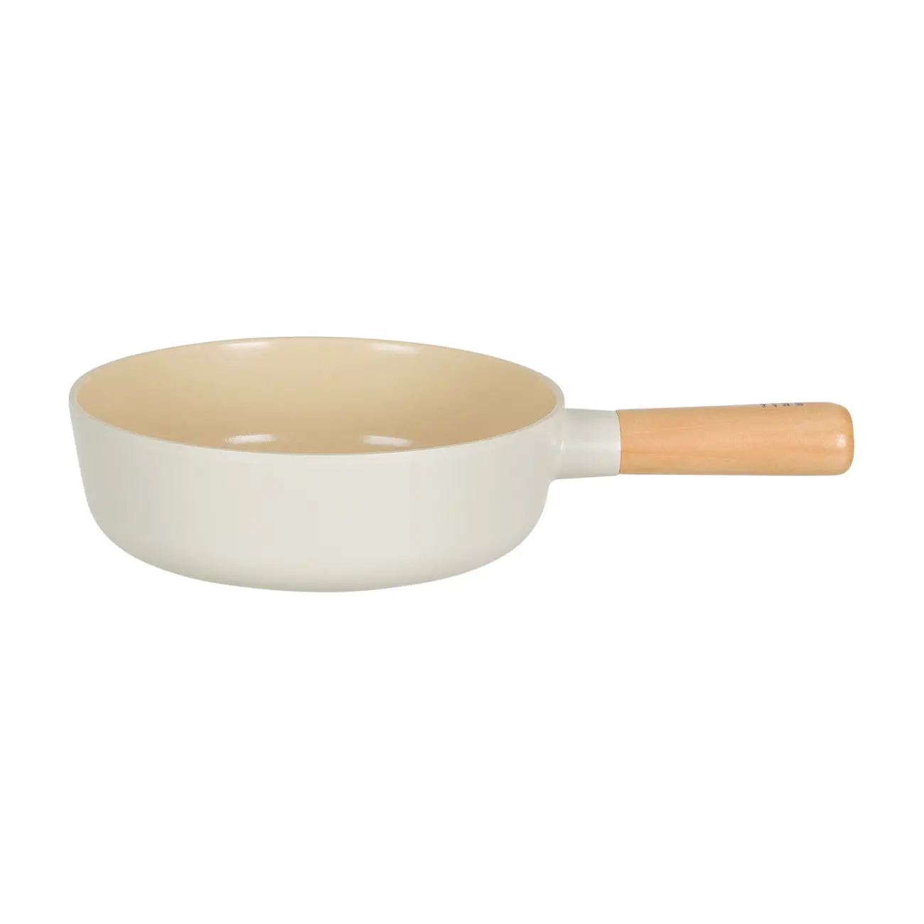 FRIGIDEIRA INDUÇÃO 18 CM FIKA - BEGE/PINUS NATURAL - Foto 1