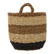 CESTO 40 CM X 40 CM X 35 CM THYPA - FIBRA CLARA/PRETO - Foto 4