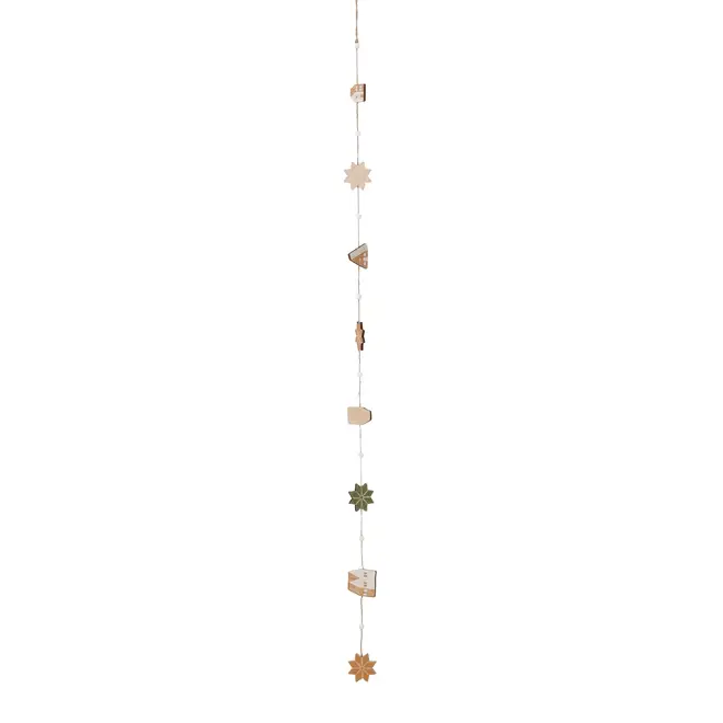 CORDÃO DECORATIVO 1,18 M VILAREJO NOEL - CASCA DE URUCUM/CIPESTRE - Foto 1