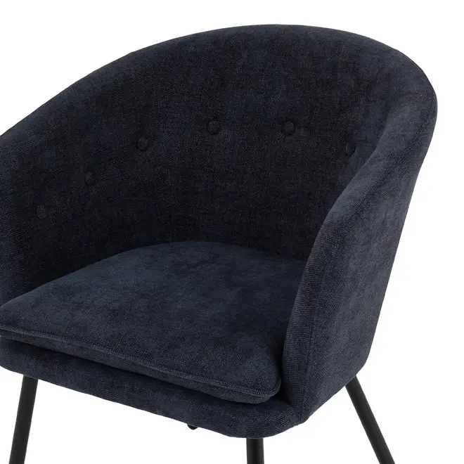 POLTRONA FLAPPER - PRETO/GALAXY BLUE - Foto 6