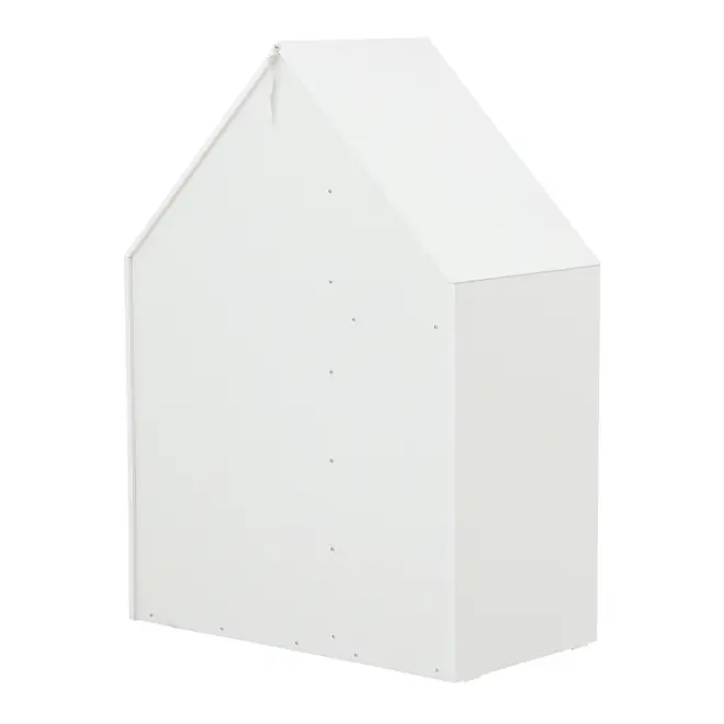 ESTANTE/ESCRIVANINHA INFANTIL 96 CM X 1,32 M MINICIDADE - BRANCO/NATURAL WASHED - Foto 5
