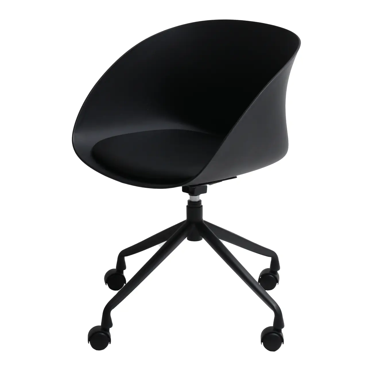 CADEIRA HOME OFFICE CONCA - PRETO/PRETO - Foto 1