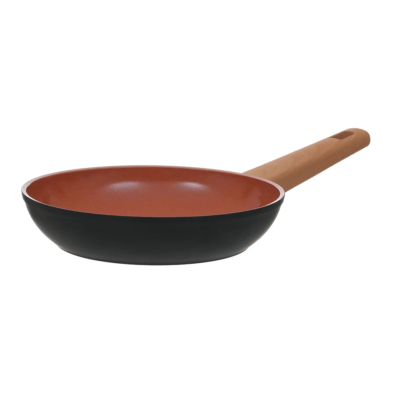 FRIGIDEIRA INDUÇÃO 24 CM NORMA - PRETO/TERRACOTA - Foto 2