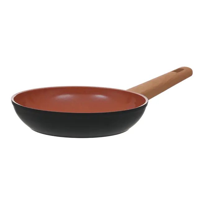 FRIGIDEIRA INDUÇÃO 24 CM NORMA - PRETO/TERRACOTA - Foto 2