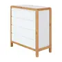 CÔMODA 4 GAVETAS 90 CM X 45 CM KANT - BRANCO/AMÊNDOA - Foto 9
