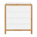 BRANCO/AMÊNDOA - CÔMODA 4 GAVETAS 90 CM X 45 CM KANT
