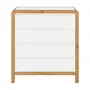 BRANCO/AMÊNDOA - CÔMODA 4 GAVETAS 90 CM X 45 CM KANT