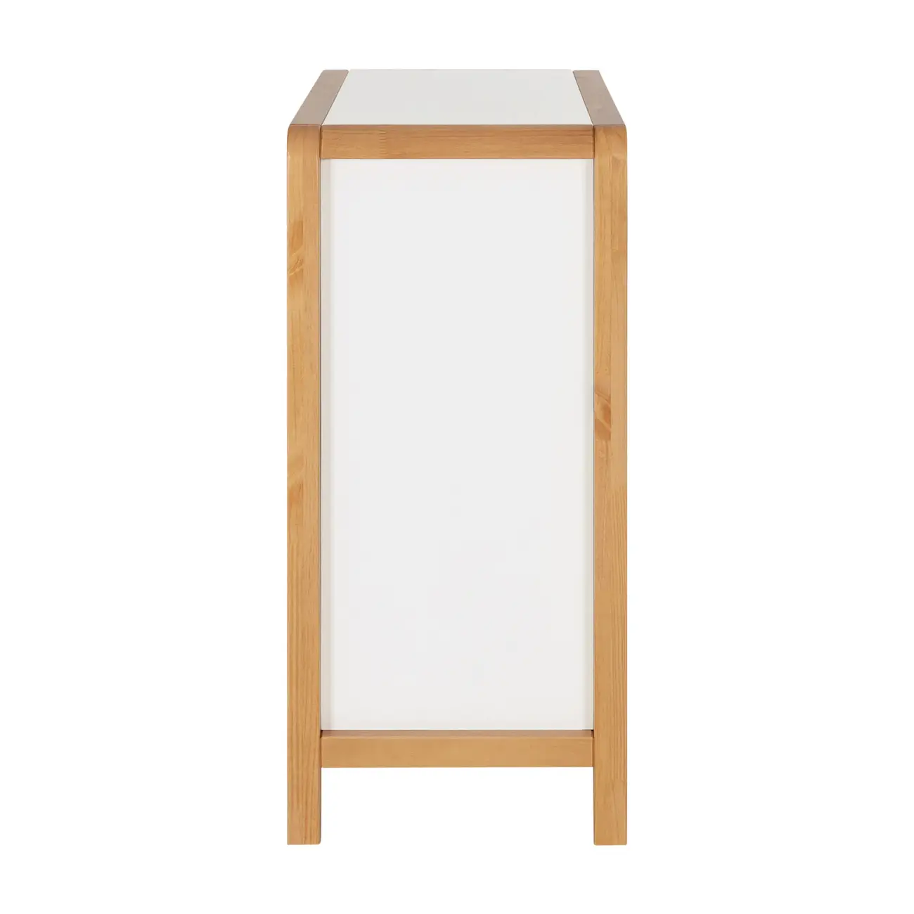 CÔMODA 4 GAVETAS 90 CM X 45 CM KANT - BRANCO/AMÊNDOA - Foto 4