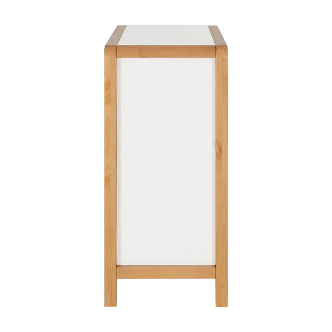 CÔMODA 4 GAVETAS 90 CM X 45 CM KANT - BRANCO/AMÊNDOA - Foto 4