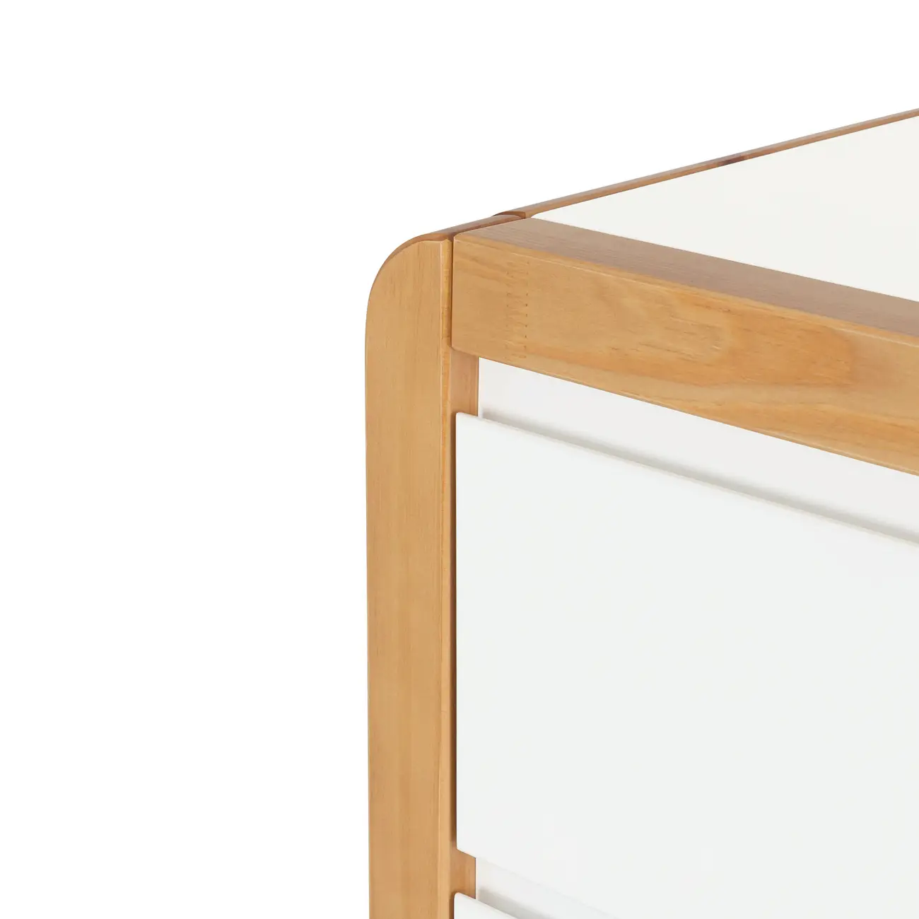 CÔMODA 4 GAVETAS 90 CM X 45 CM KANT - BRANCO/AMÊNDOA - Foto 6