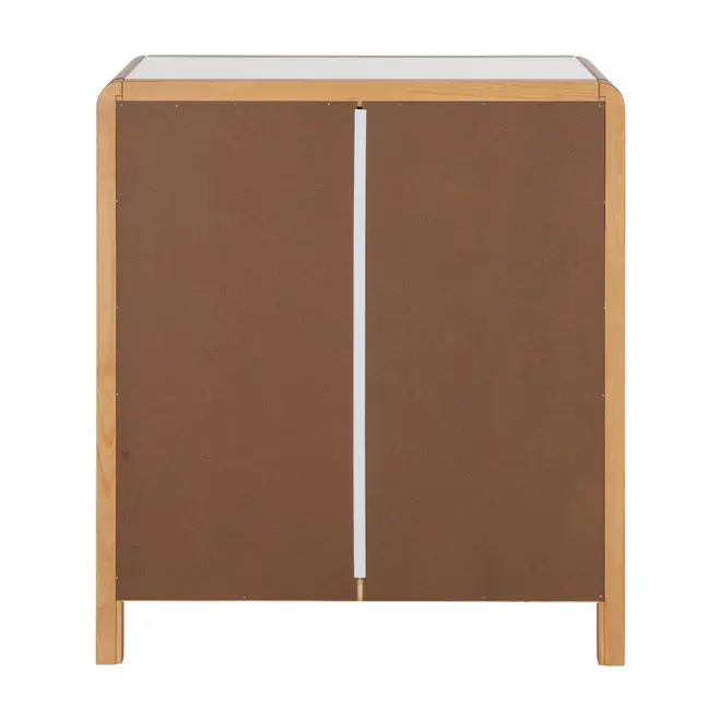 CÔMODA 4 GAVETAS 90 CM X 45 CM KANT - BRANCO/AMÊNDOA - Foto 8