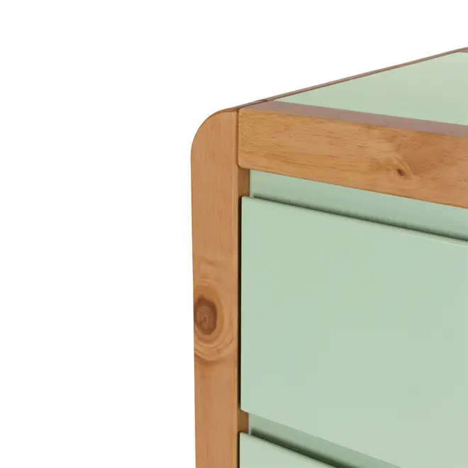 CÔMODA 4 GAVETAS 90 CM X 45 CM KANT - SÁLVIA/AMÊNDOA - Foto 6