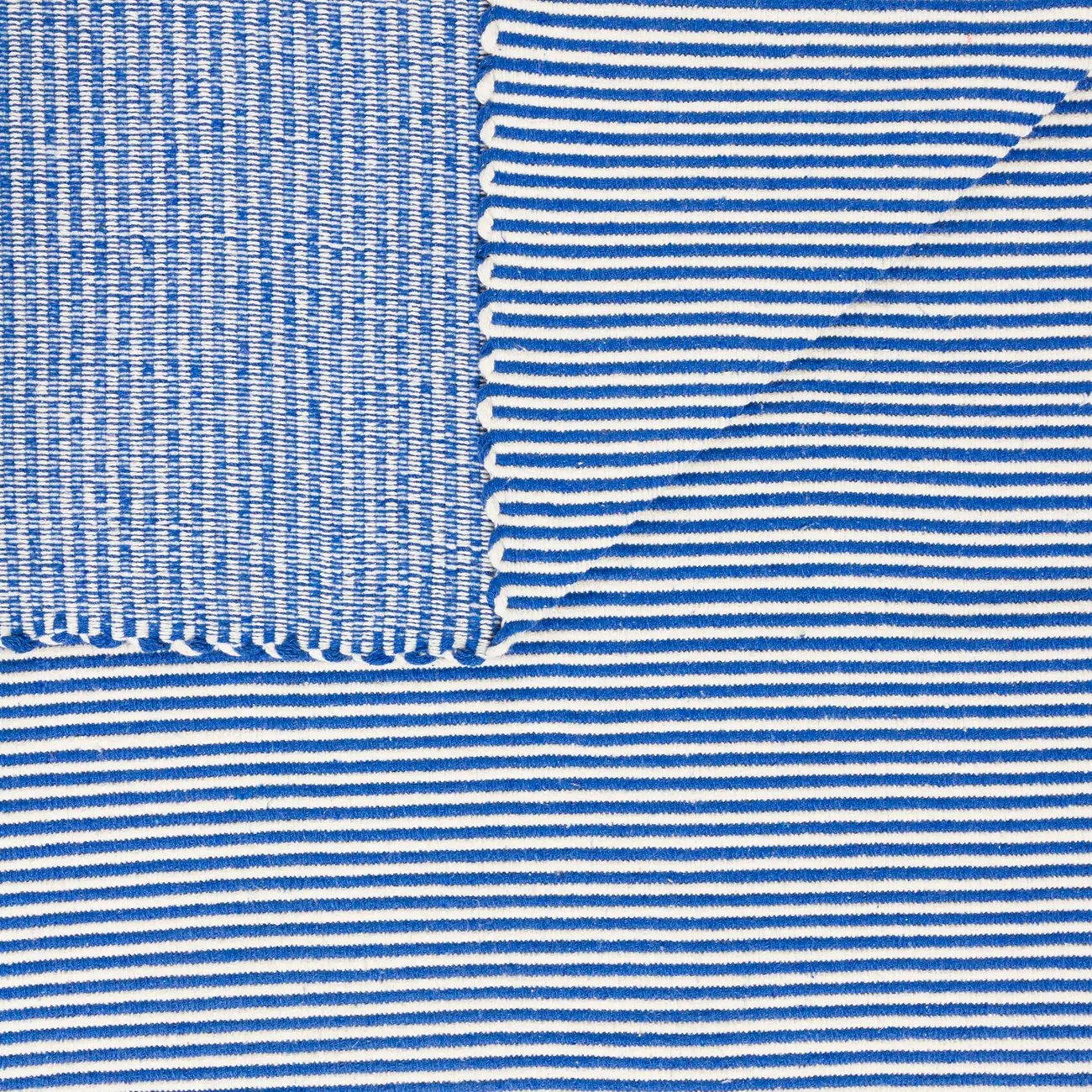 TAPETE 1,50 M X 2 M VIRA E VOLTA - NATURAL/AZUL ESCURO - Foto 6