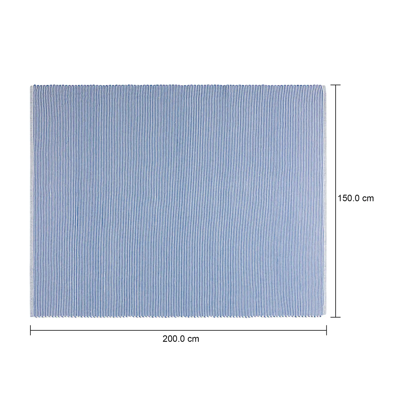 TAPETE 1,50 M X 2 M VIRA E VOLTA - NATURAL/AZUL ESCURO - Foto 7