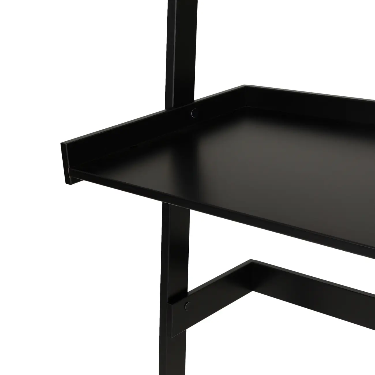 ESTANTE/ESCRIVANINHA 98 CM X 2,08 M MANGO - PRETO - Foto 4