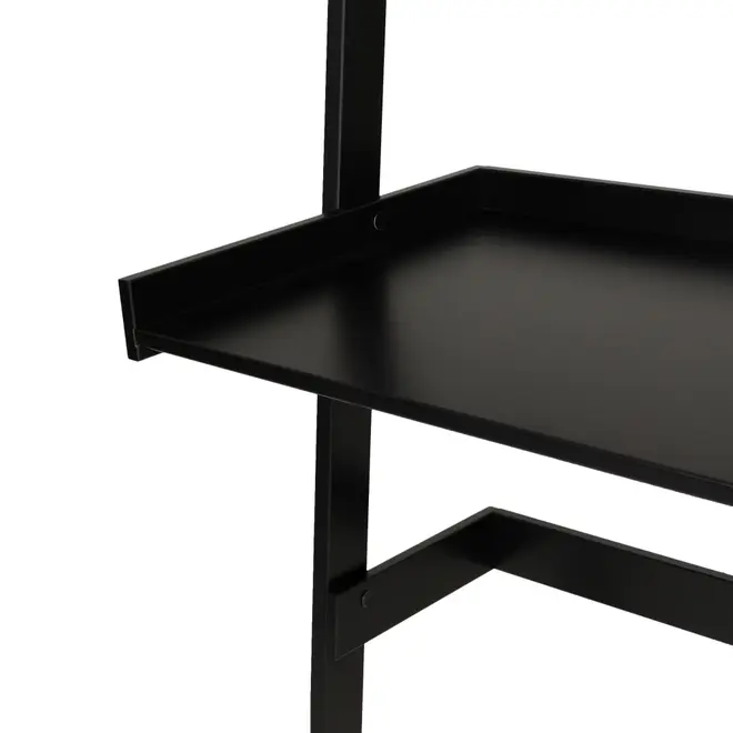 ESTANTE/ESCRIVANINHA 98 CM X 2,08 M MANGO - PRETO - Foto 4