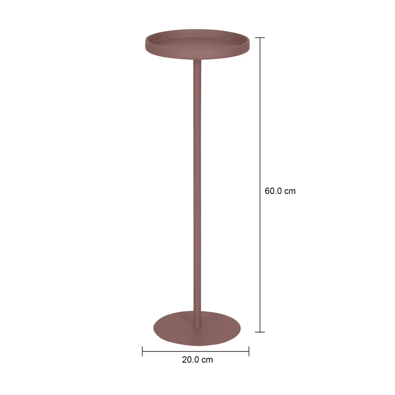 MESA LATERAL ALTA REDONDA 20 CM MULE - RUBY MOCHA - Foto 4