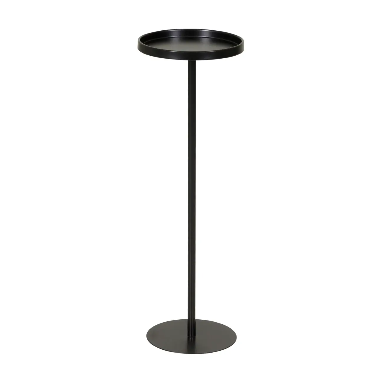 MESA LATERAL ALTA REDONDA 20 CM MULE - PRETO - Foto 1