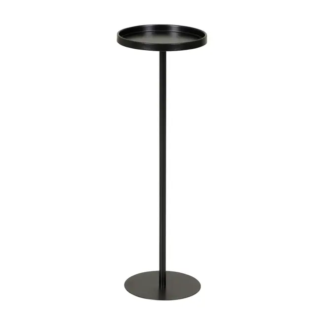 MESA LATERAL ALTA REDONDA 20 CM MULE - PRETO - Foto 1