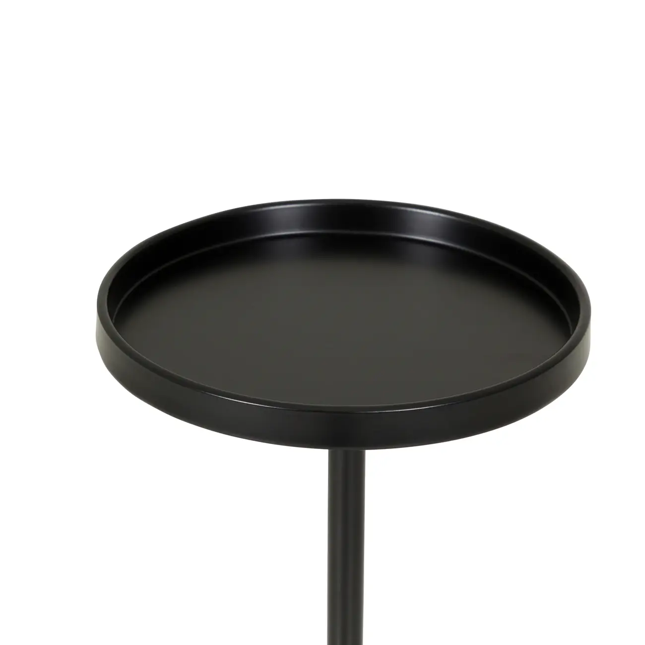 MESA LATERAL ALTA REDONDA 20 CM MULE - PRETO - Foto 2
