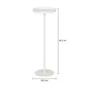MESA LATERAL ALTA REDONDA 20 CM MULE - BRANCO - Foto 4