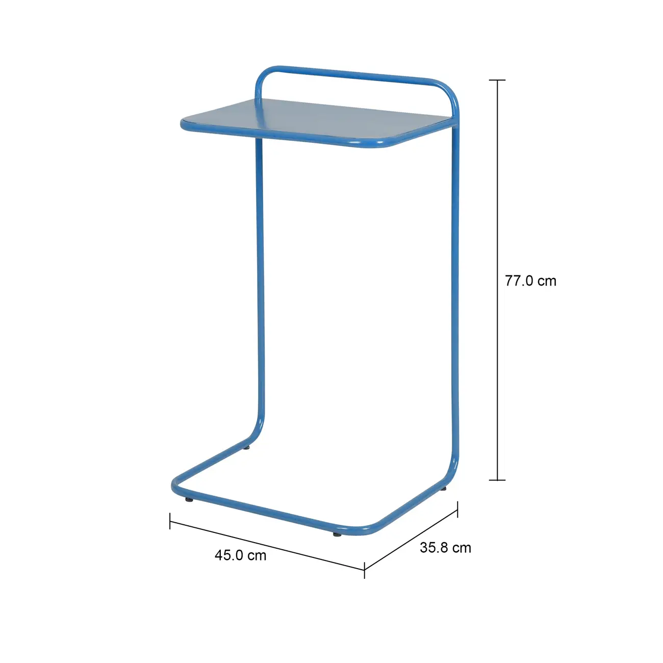MESA LATERAL 45 CM X 35 CM LAP - ZIMBRO - Foto 7