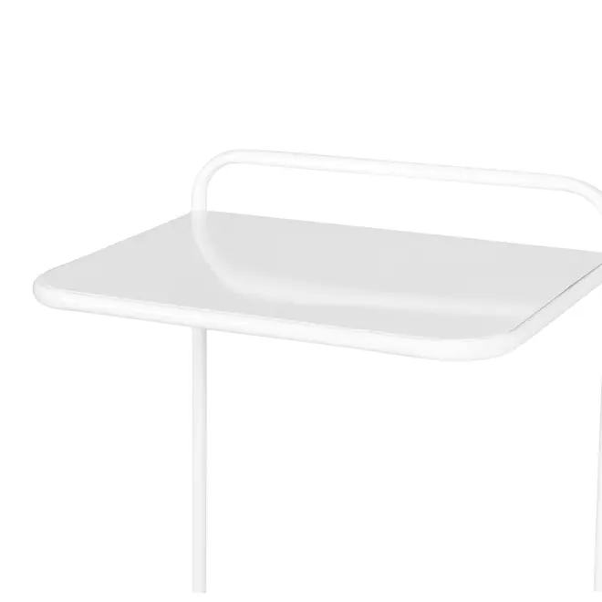 MESA LATERAL 45 CM X 35 CM LAP - BRANCO - Foto 4