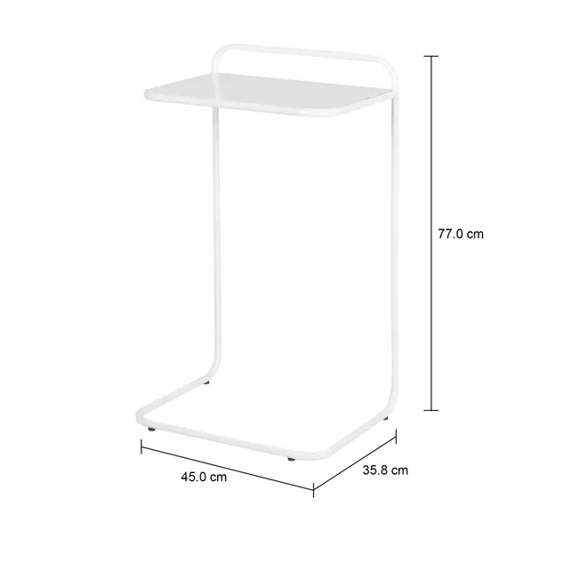 MESA LATERAL 45 CM X 35 CM LAP - BRANCO - Foto 7