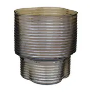 VASO 19 CM CETTUS - KONKRET/PRATA - Foto 2