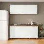 TAMPO DE ARMÁRIO DE COZINHA COM FRONTÃO 60 CM LOGBOX - CASTANHO - Foto 9