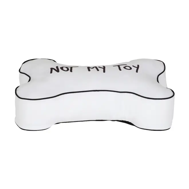 ALMOFADÃO PARA PET 70 CM X 45 CM O FANTÁSTICO MUNDO DO JIMMY - BRANCO/PRETO - Foto 3