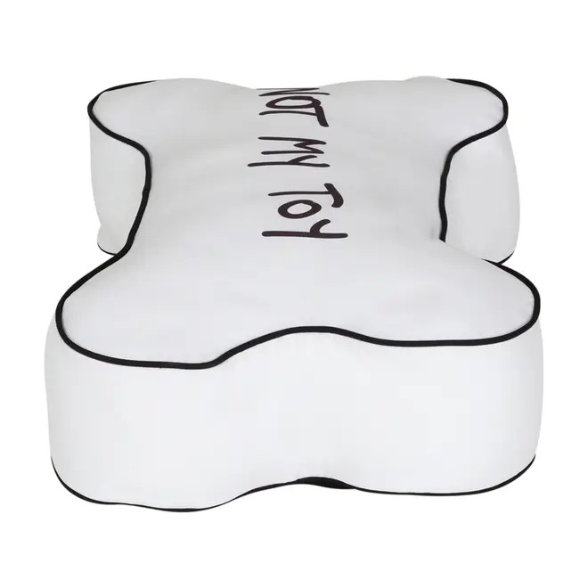 ALMOFADÃO PARA PET 70 CM X 45 CM O FANTÁSTICO MUNDO DO JIMMY - BRANCO/PRETO - Foto 4