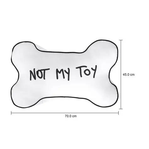 Imagem com medidas do produto ALMOFADÃO PARA PET 70 CM X 45 CM O FANTÁSTICO MUNDO DO JIMMY