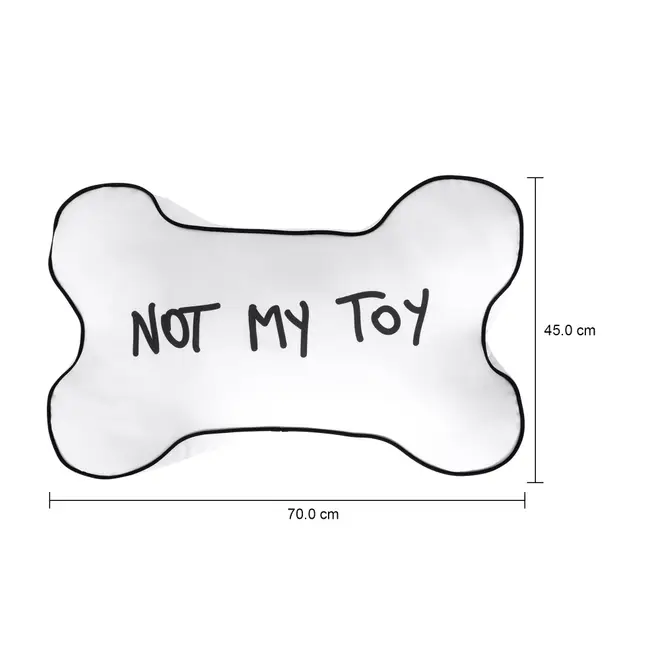 ALMOFADÃO PARA PET 70 CM X 45 CM O FANTÁSTICO MUNDO DO JIMMY - BRANCO/PRETO - Foto 9