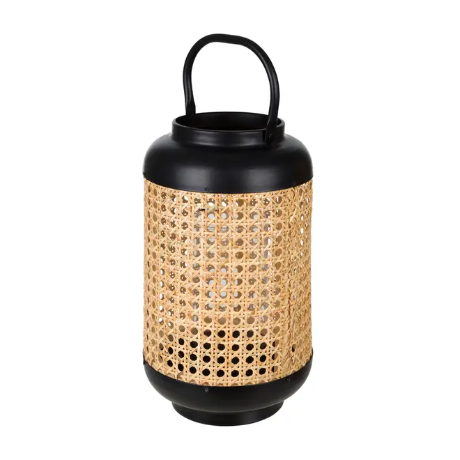 LANTERNA 30 CM TOUBKAL - FIBRA CLARA/PRETO - Foto 3