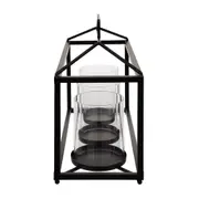 SUPORTE VELA TRIPLO LUMINNA - PRETO/INCOLOR - Foto 4